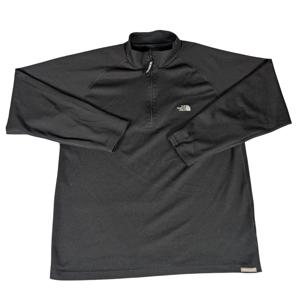 The North Face Mens VaporWick 1/4 Zip Pullover Black Performance Top L/G